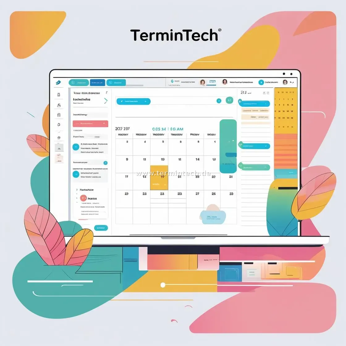 Intelligenter Online-Kalender Intelligenter Online-Kalender von TerminTech für die Terminplanung