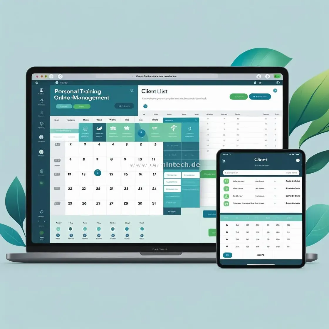 TerminTech Dashboard für Personal Trainer TerminTech Dashboard für Personal Trainer: Terminübersicht und Verwaltung auf einen Blick