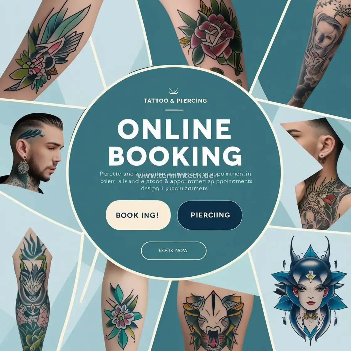 Betrieb optimieren für Tattoo- und Piercingstudios Optimierter Betrieb für Tattoo- und Piercingstudios mit TerminTech: weniger Verwaltungsaufwand